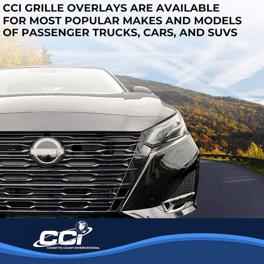 Coast To Coast GI207BLK Gloss Black Bar Grille Overlay Pair - image 6