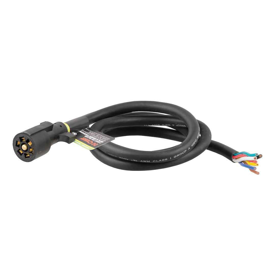 CURT 56621 7-Way RV Blade Trailer Plug - 6-ft Wires