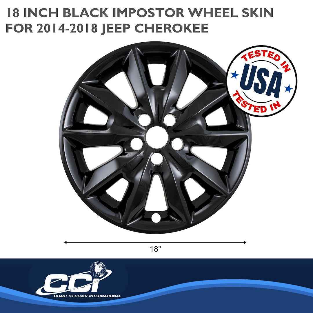 Coast To Coast IMP481BLK Cherokee Gloss Black Wheel Skin