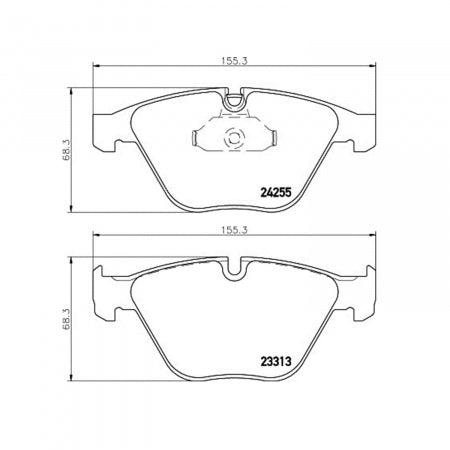 Hella Pagid 355013931 Low-Metallic Disc Brake Pad Set