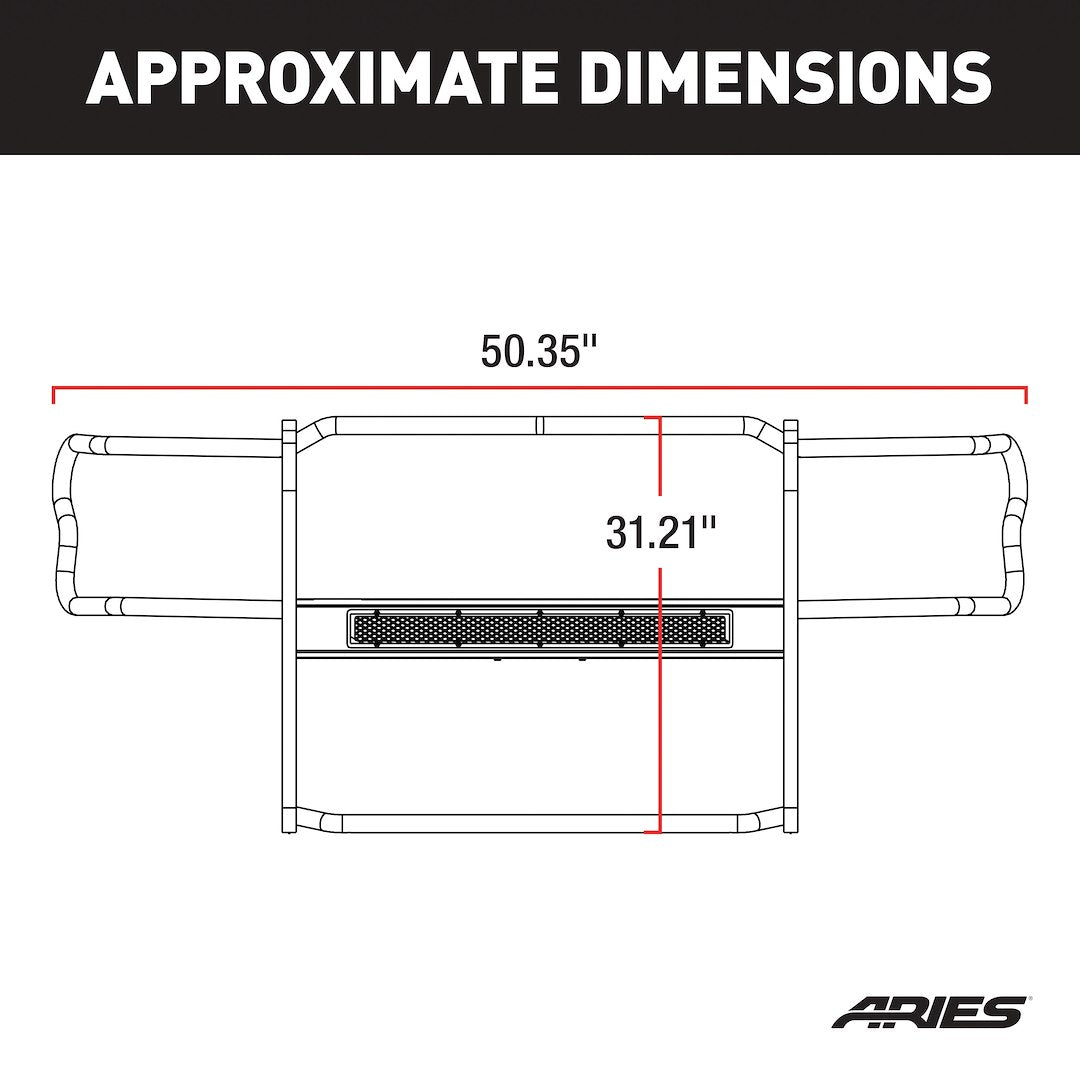 Aries Pro Series™ Steel Grille Guard P1053 - image 4