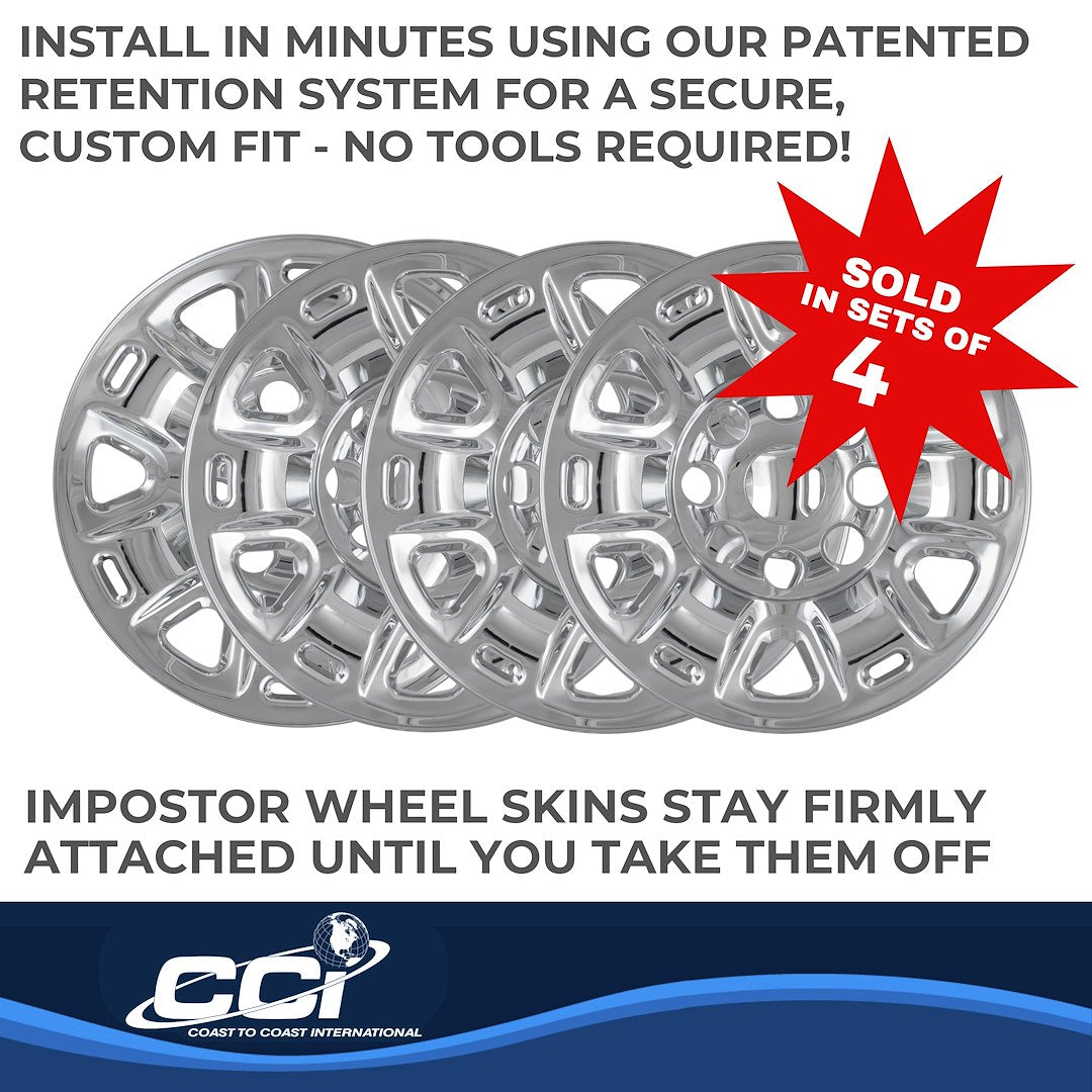 Coast To Coast IMP87X Chrome 17-Inch NV Cargo Wheel Skins - image 4