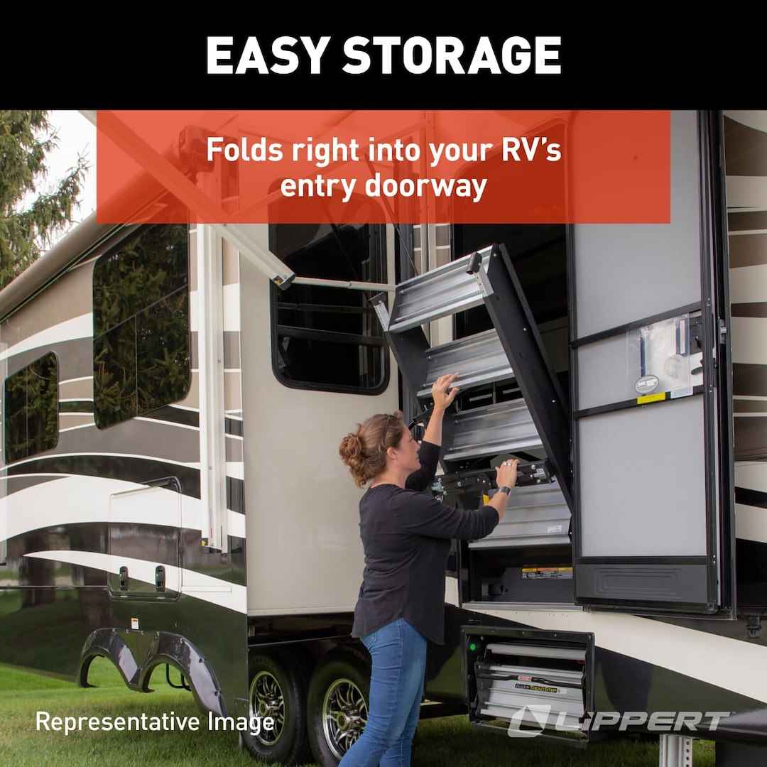 Lippert 733931 SolidStep 2-Step RV Entry - 400 lb