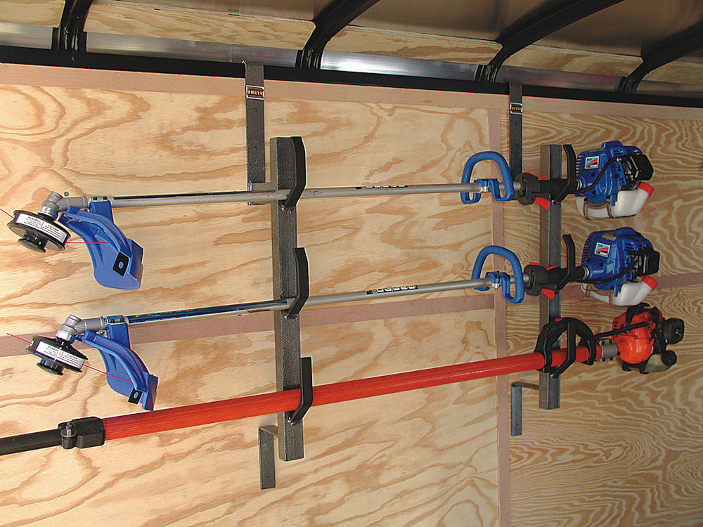 Rack-Em RA-5 Enclosed Trailer 3-Trimmer Rack
