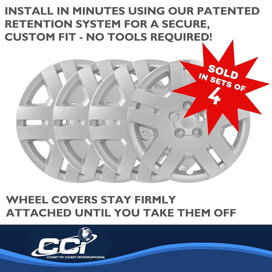 Coast To Coast 46817S Avenger Silver Split-Spoke Covers - image 5