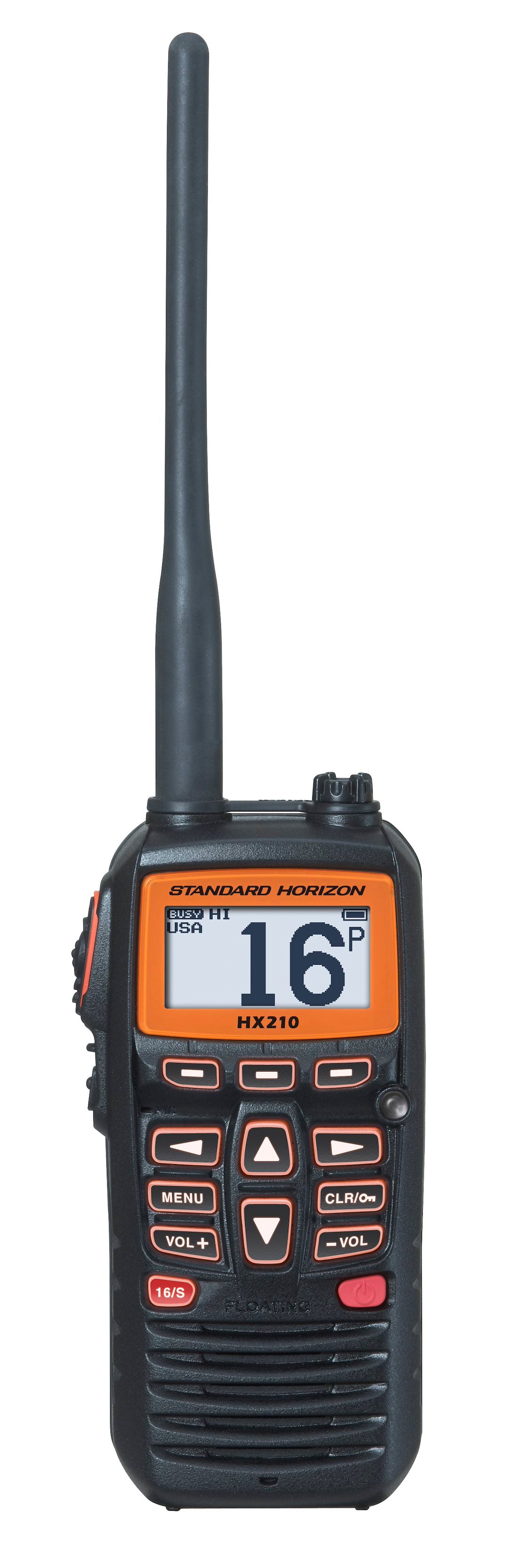 Standard Horizon HX210 Floating 6-Watt Handheld VHF Radio
