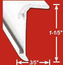AP Products 021-85004-16 Corner Molding Insert - 16 ft, Silver