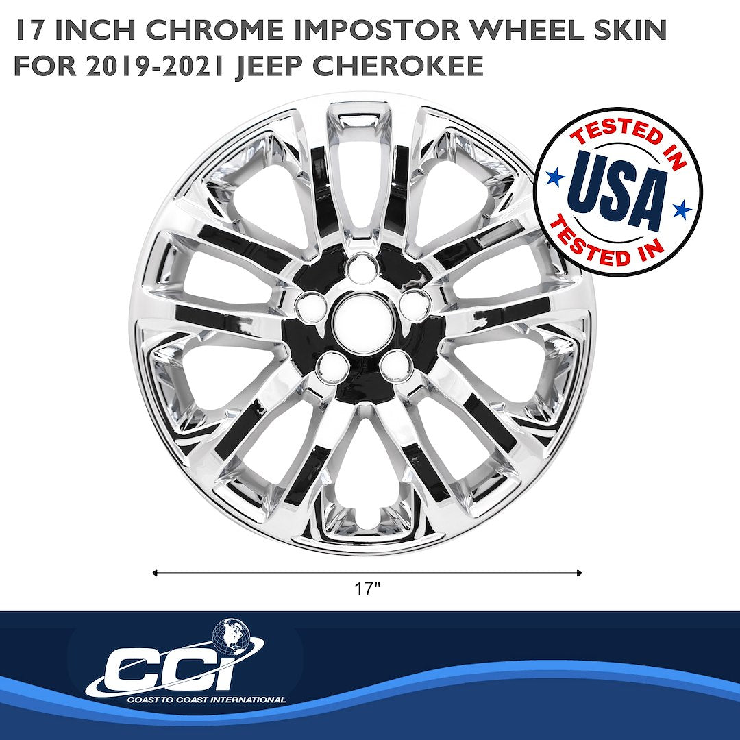 Coast To Coast IMP457X Chrome Cherokee Impostor Wheel Skins - image 2