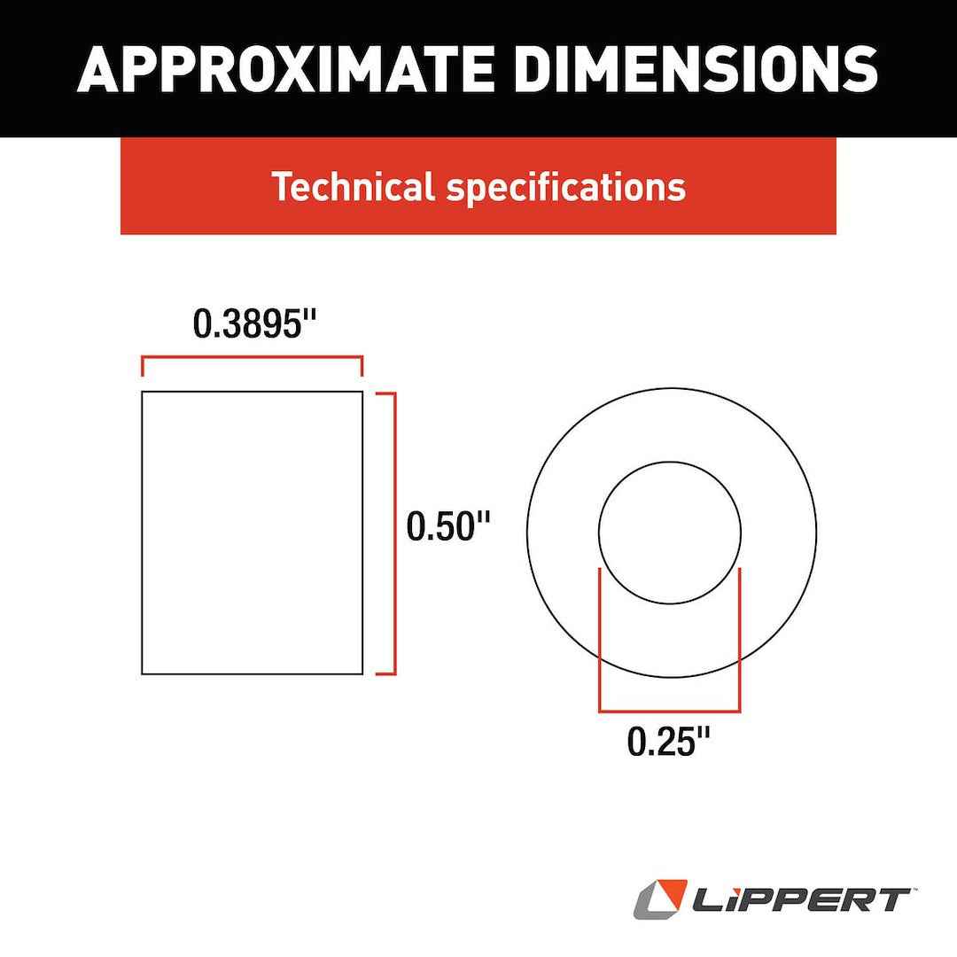 Lippert 128958 Entry-Step Motor Spacer - 1/4 in ID