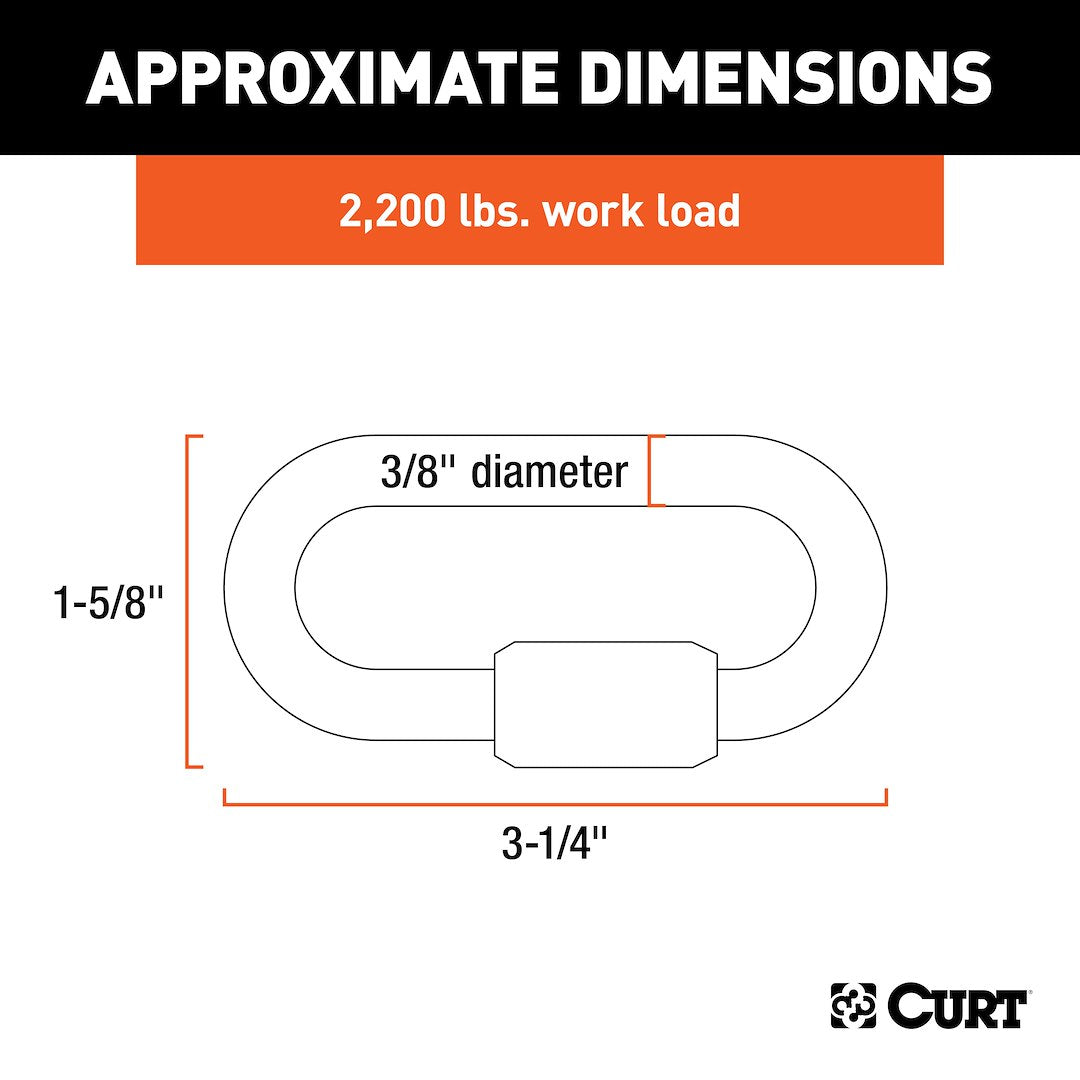 CURT Trailer Safety Chain Quick Link (82930)
