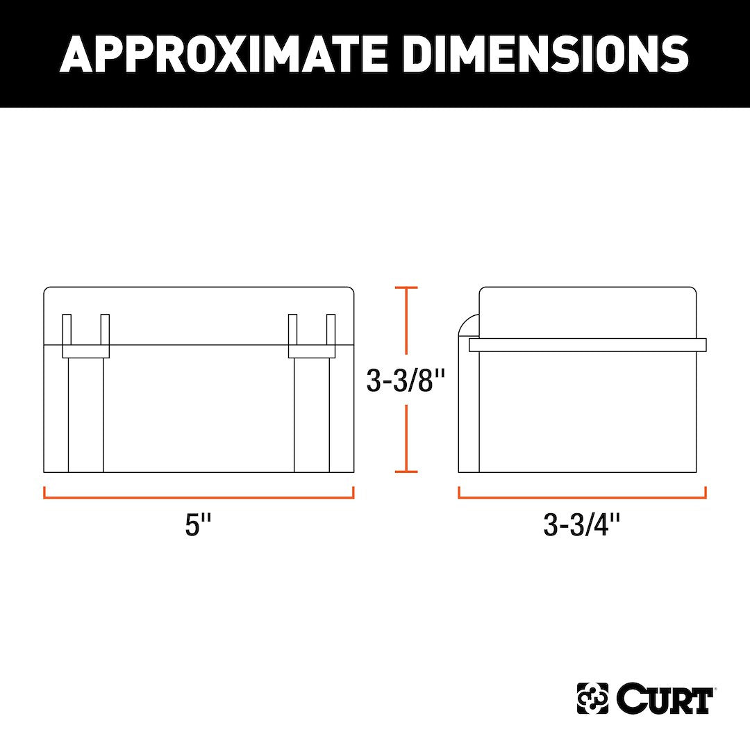 CURT Trailer Breakaway System Battery Box (52027) – Material: Plastic