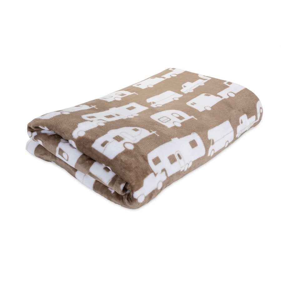 Camco 53126 90 x 90 in Picnic Blanket - Greige