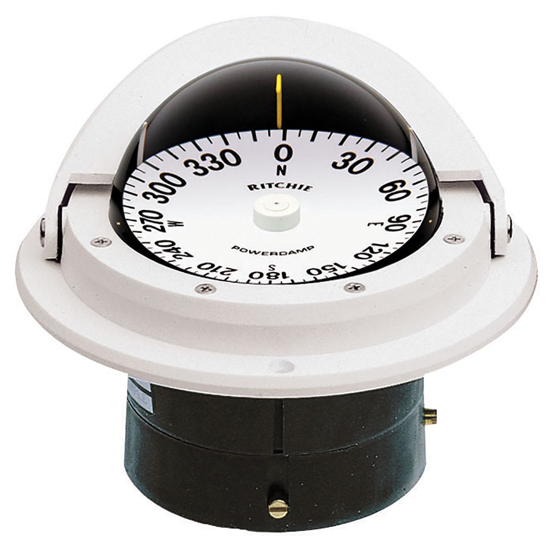 Ritchie F-82w White Flush-Mount Compass