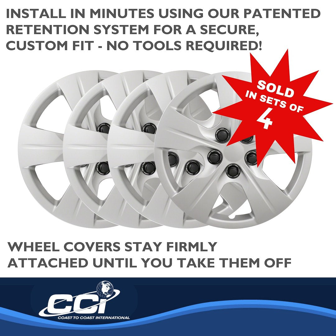 Coast To Coast 52415S Cruze 15-Inch Silver Covers - image 4