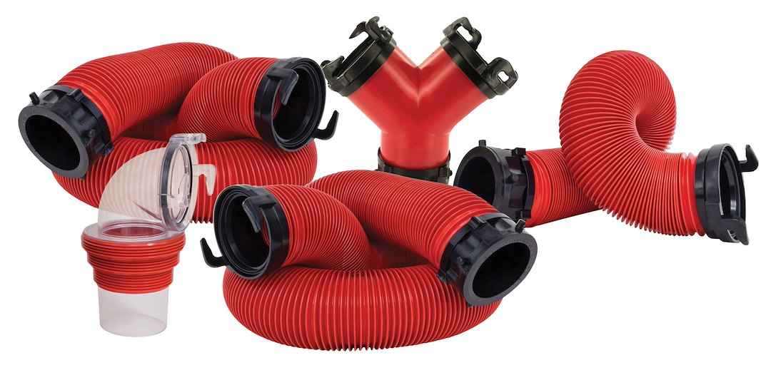 Valterra D04-0178 10 ft Vinyl RV Sewer Hose with Fittings