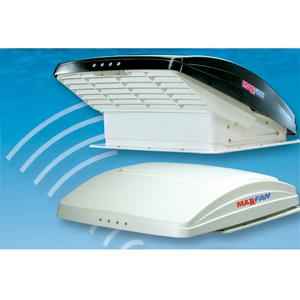 MaxxFan Deluxe Manual RV Roof Vent with Built-In Rain Cover & Thermostat