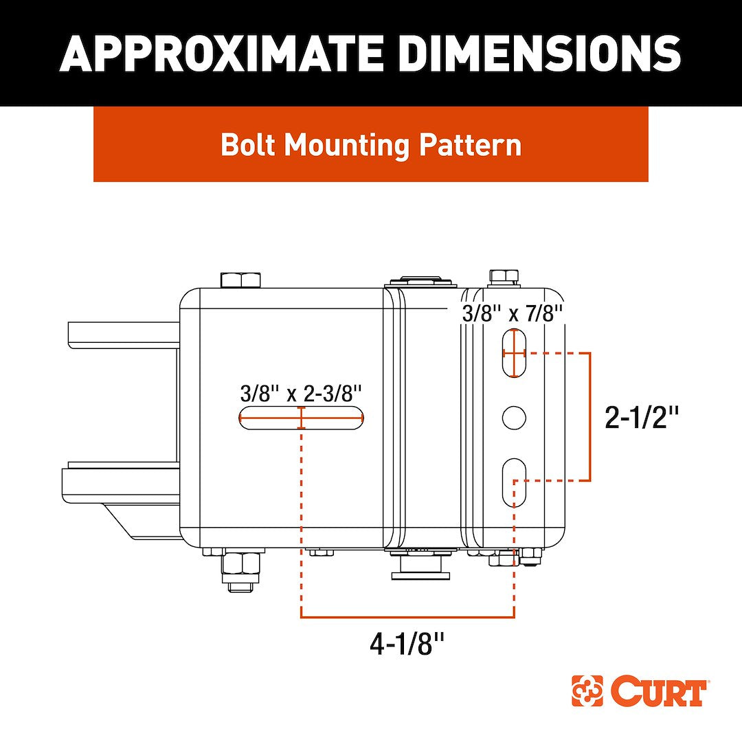 CURT 29615 1,500-Pound Fixed-Mount Brake Winch - image 4