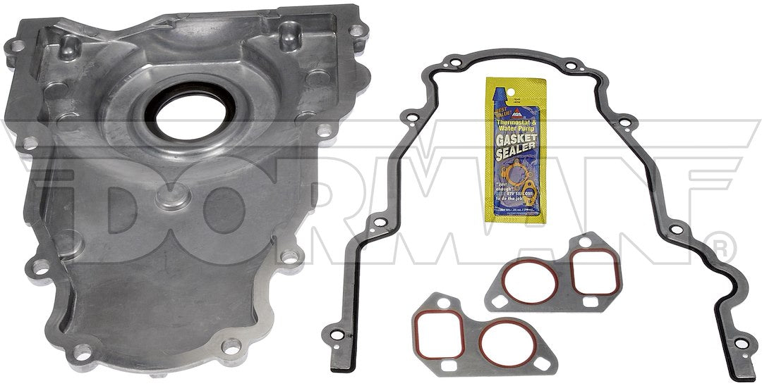 Dorman 635522 Silver Aluminum Timing Cover and Gaskets - image 2