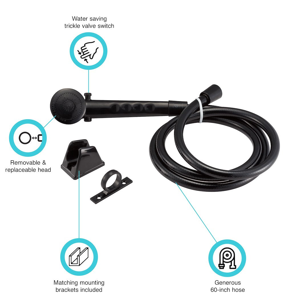 Dura Faucet Df-Sa130-Bk Shower Head - image 2