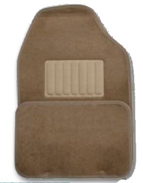 Coast To Coast CCFMDT Dark Tan Carpet Floor Mats, Set of 4 - image 1