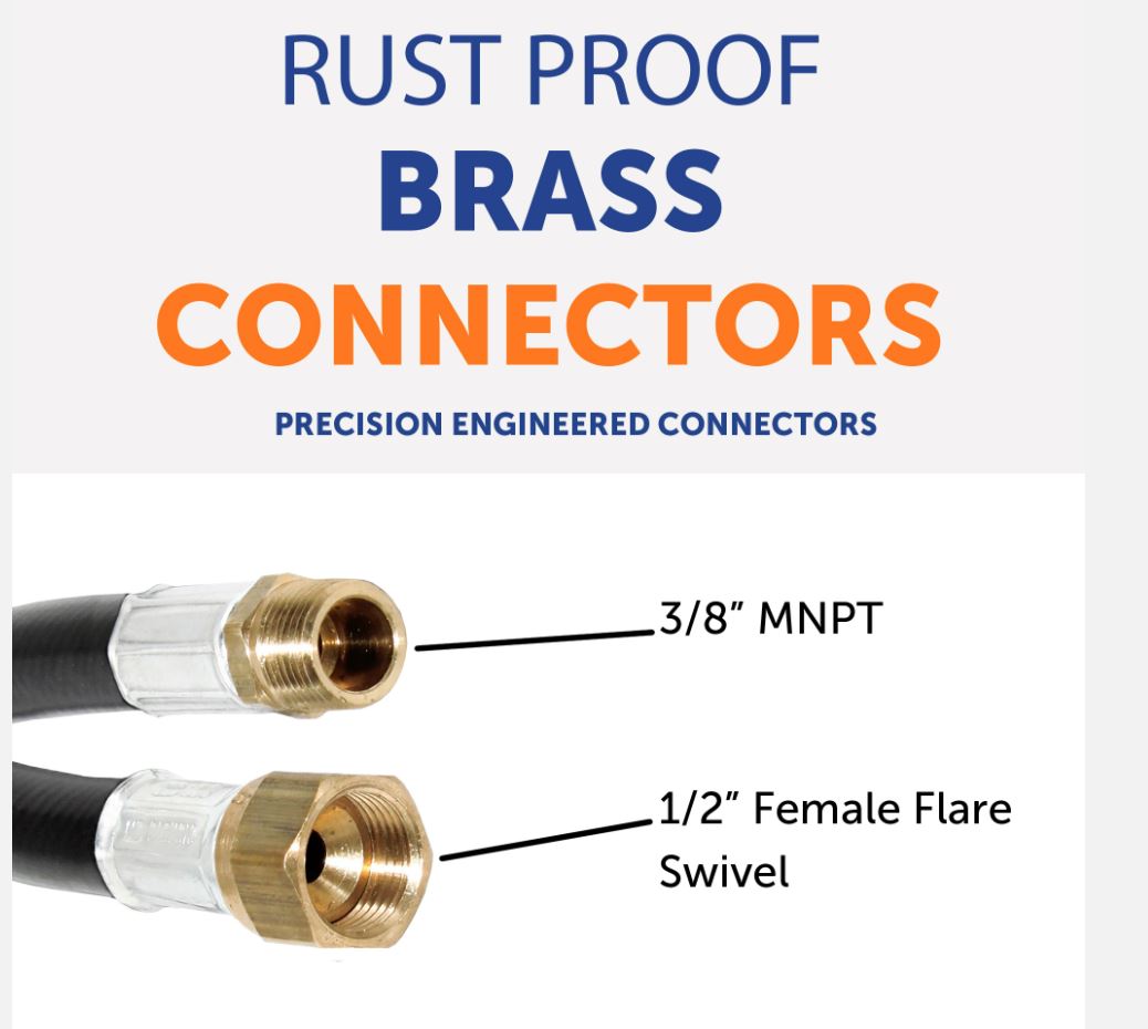 Flame King 10038348 Propane Hose - 48 in