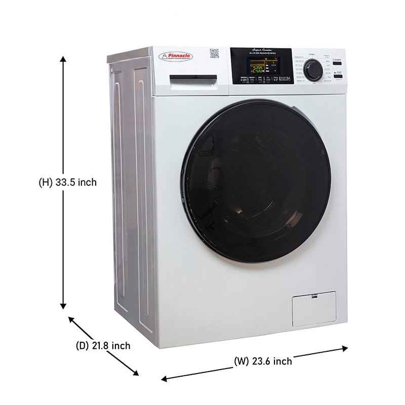 White 15 lb Washer Dryer Combo – 110V, Convertible Drying 22-4600 L W