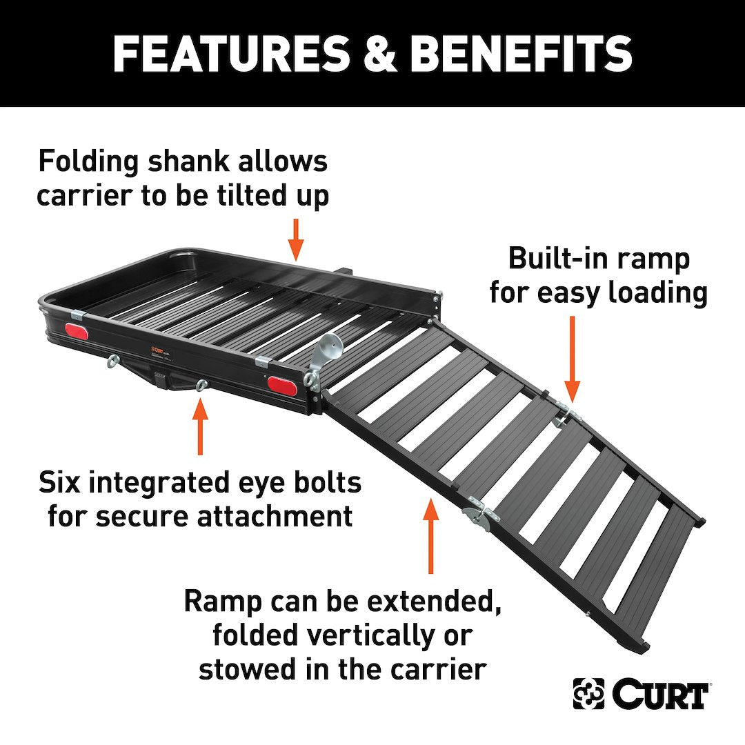 Curt 18112 Trailer Hitch Cargo Carrier - image 2
