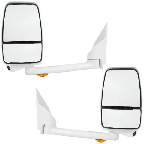 Velvac 719329 Rétroviseurs extérieurs de luxe pour camping-car 2020 – Chauffants, caméra, blancs