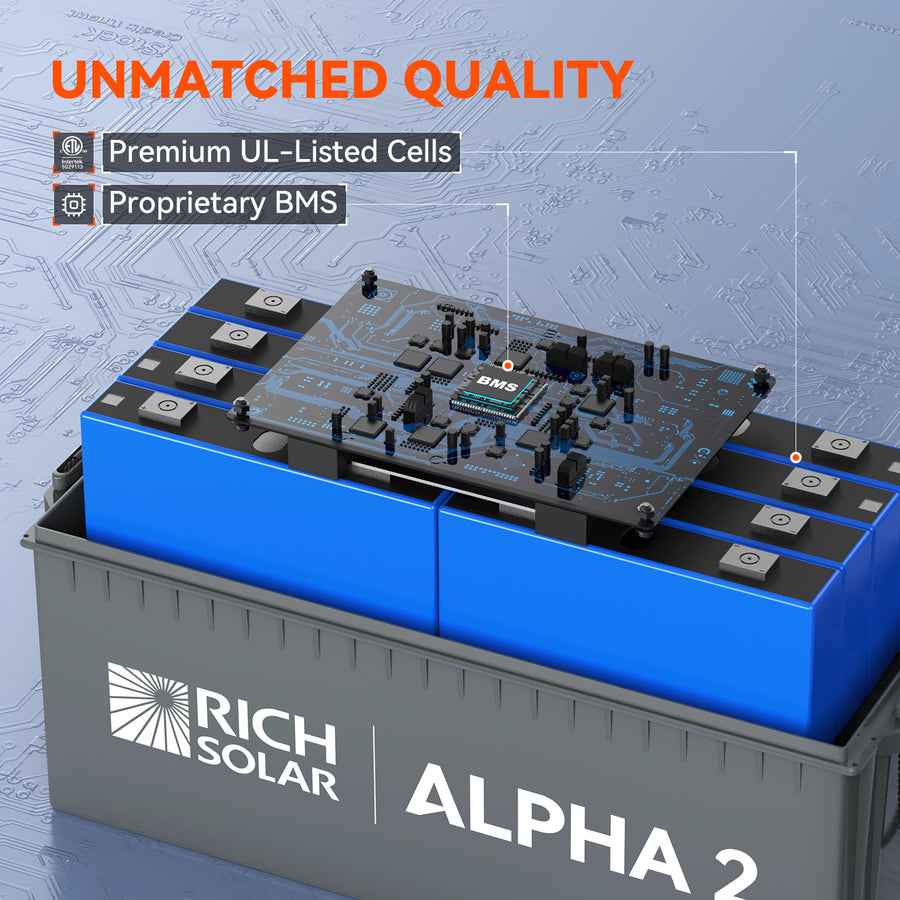 Rich Solar RS-B122S 12V 200Ah Lithium Deep Cycle Battery
