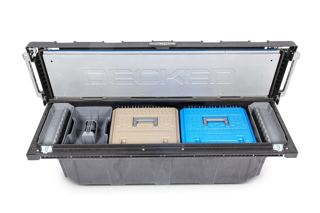 Decked ATB6 Full-Size Gray Polypropylene Tool Box Tray