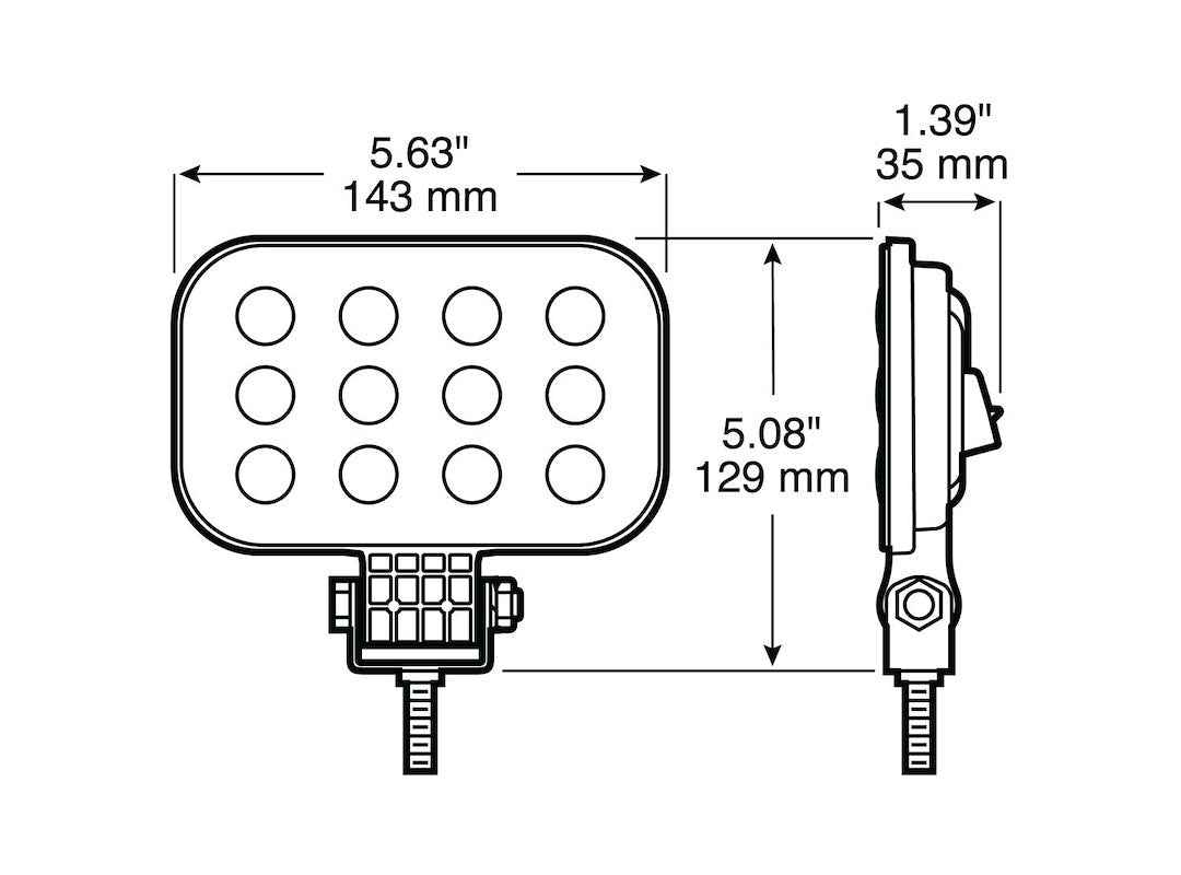 Peterson M906-MV-AMP 9 to 32V LED Work Light
