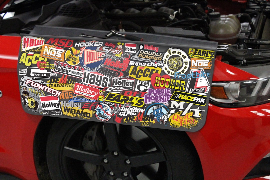 Holley 36-445 Sticker Bomb PVC Foam and Nylon Mesh Fender Cover