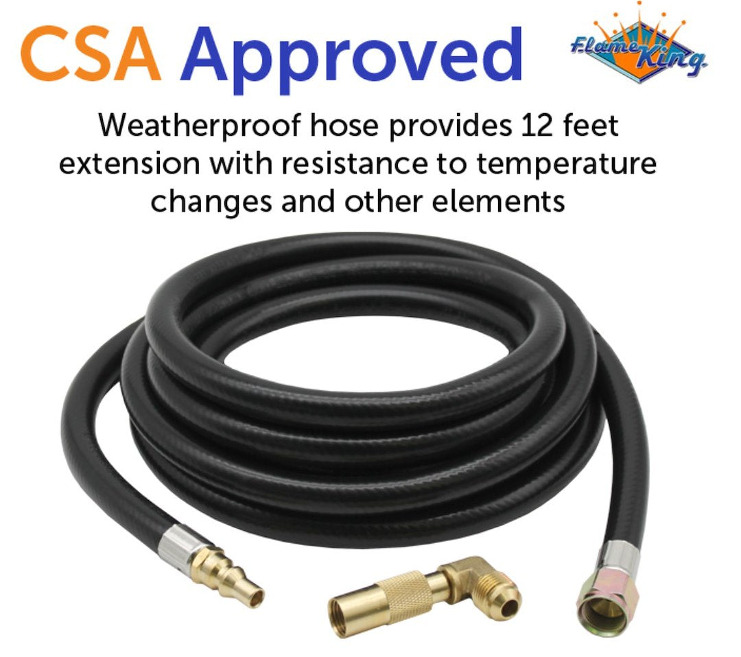 Flame King Fk-Grd-12ftqc Propane Hose - image 5