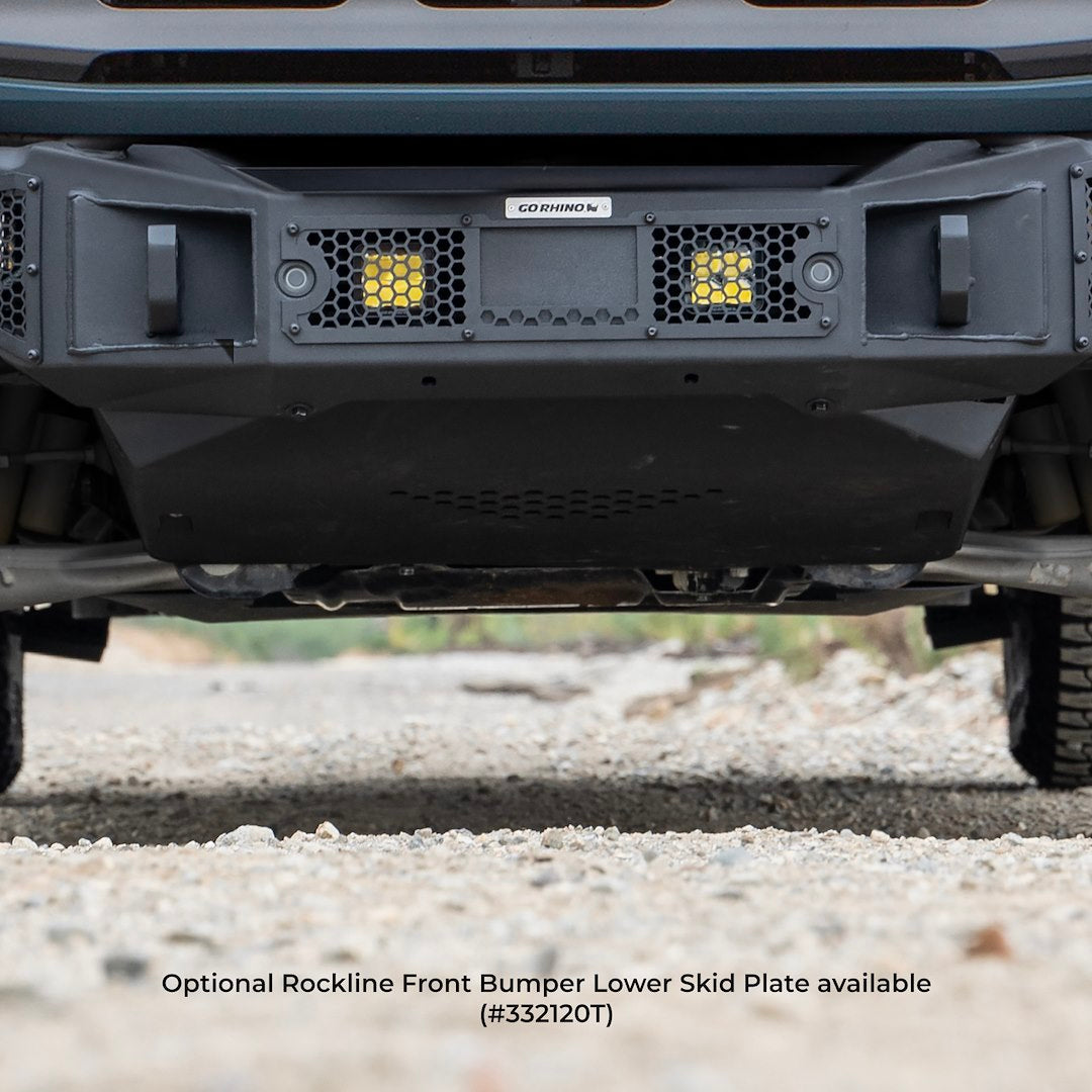 Go Rhino 331401T Rockline One-Piece Steel Bumper for Bronco
