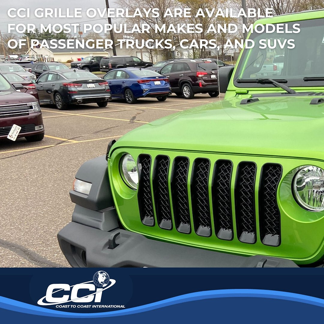 Coast To Coast GI490BLK Wrangler JL Black Mesh Grille Overlay - image 5