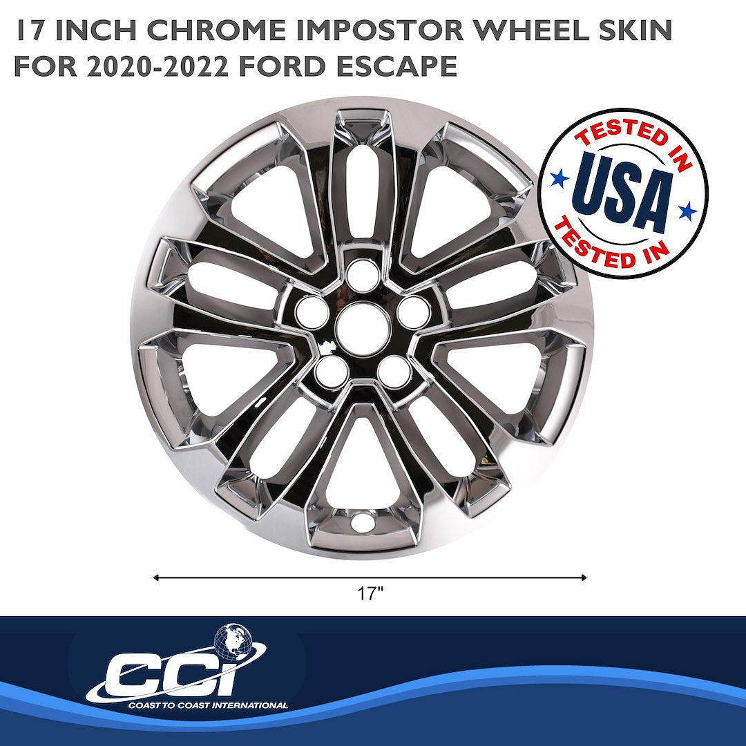 Coast To Coast IMP462X Escape Chrome 17-Inch Wheel Skins - image 2