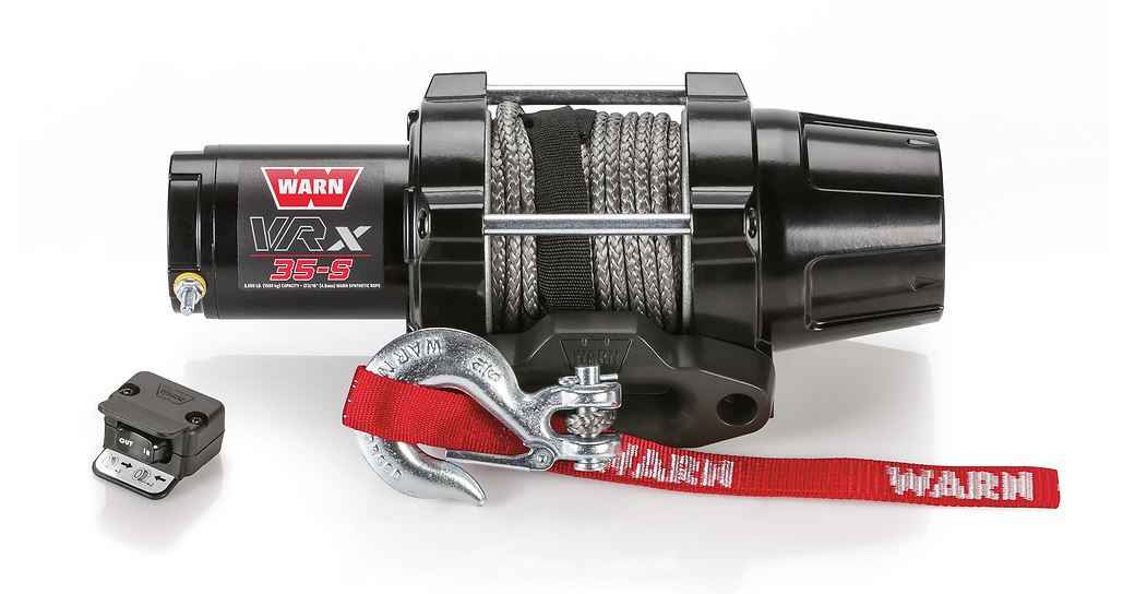 Warn 101030 12V Winch - 3500 lb, Synthetic Line
