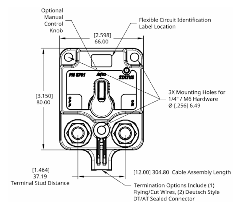 Egis 8510-1300b Lithium-System Battery Disconnect Switch