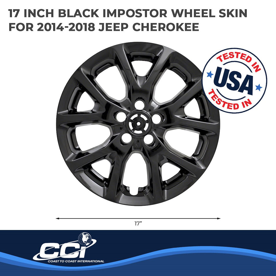 Coast To Coast IMP382BLK Black Cherokee Impostor Wheel Skins - image 2