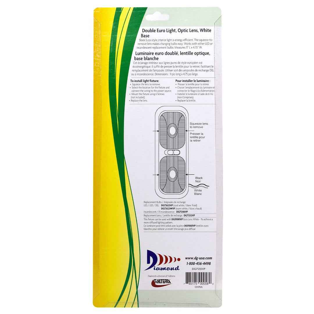 Valterra DG71251VP Eurostyle Incandescent RV Dome Light - 11 in