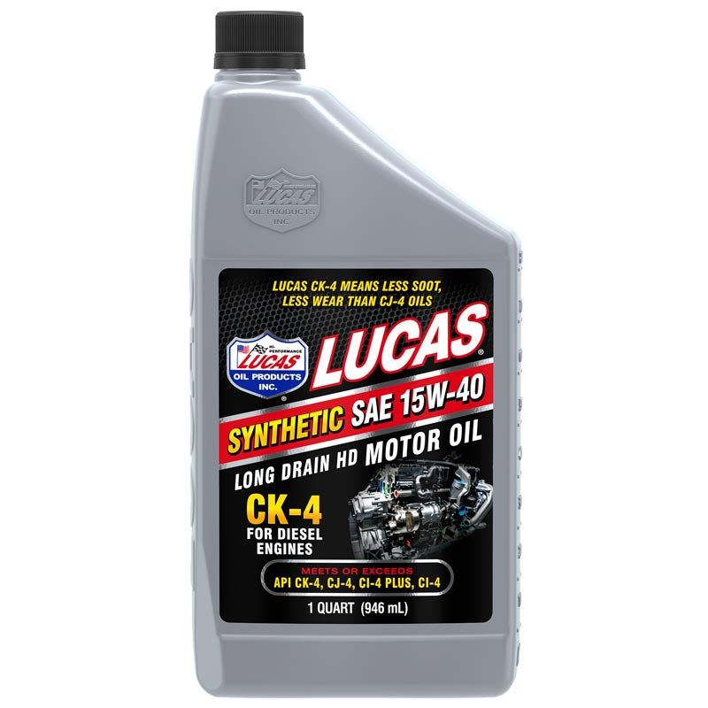 Lucas Oil 11246 SAE 15W-40 CK-4 Synthetic Truck Oil