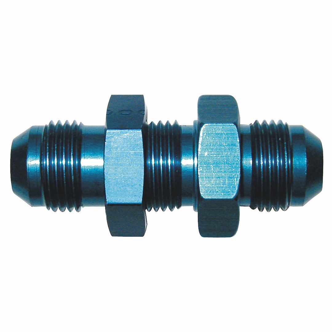 SpeedFX 561232 Blue -12AN Straight Bulkhead Coupler