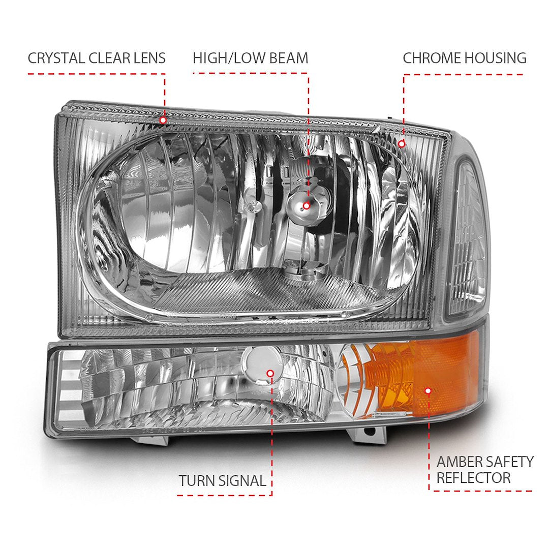 ANZO USA Reflector Beam Halogen Sealed Beam Headlight Assembly 111458 - image 3