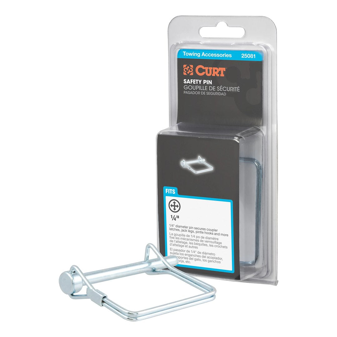 CURT Trailer Coupler Safety Pin Clip (25081) – Length (In): 2-3/4 Inch