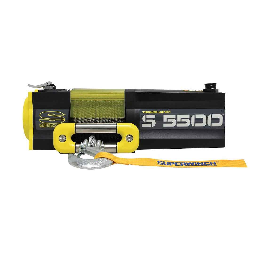 Superwinch 1455200 5500 lb Electric Recovery Winch - 12V, Steel Line