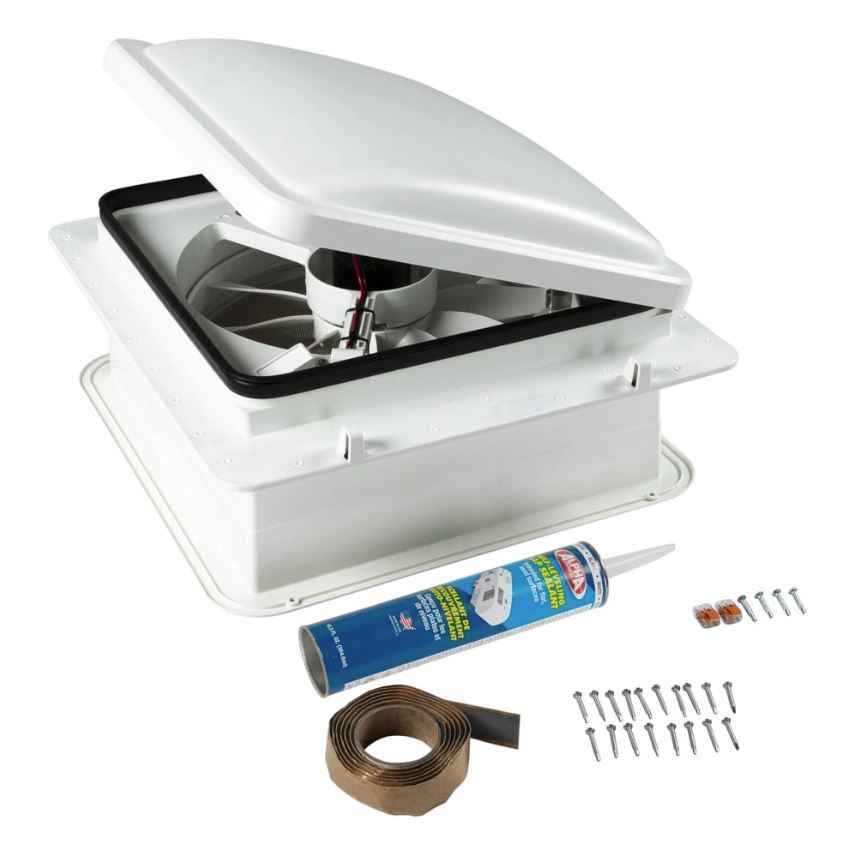 Furrion 2023042193 Manual RV Roof Vent with Fan - White