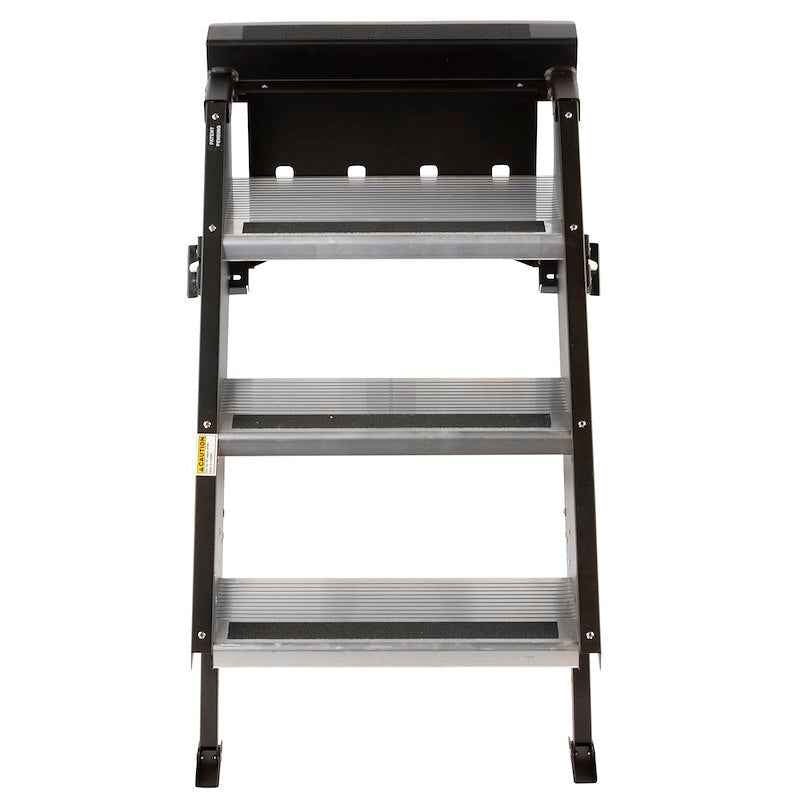 3 Step Strut Assist Folding Entry Step, 26" Width, 9" Rise – STP-210