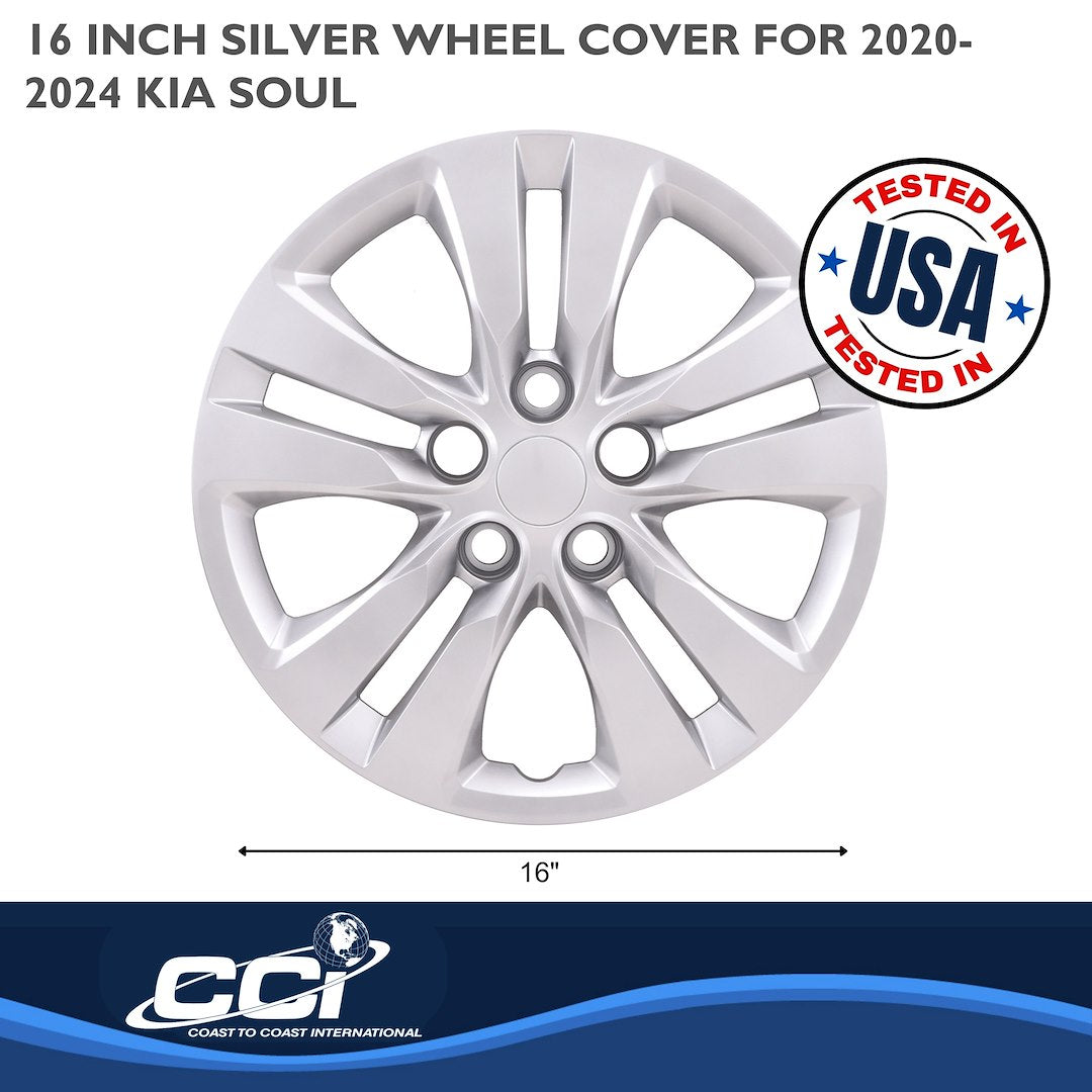 Coast To Coast 54816S Silver Soul Wheel Covers, Set of 4 - image 3