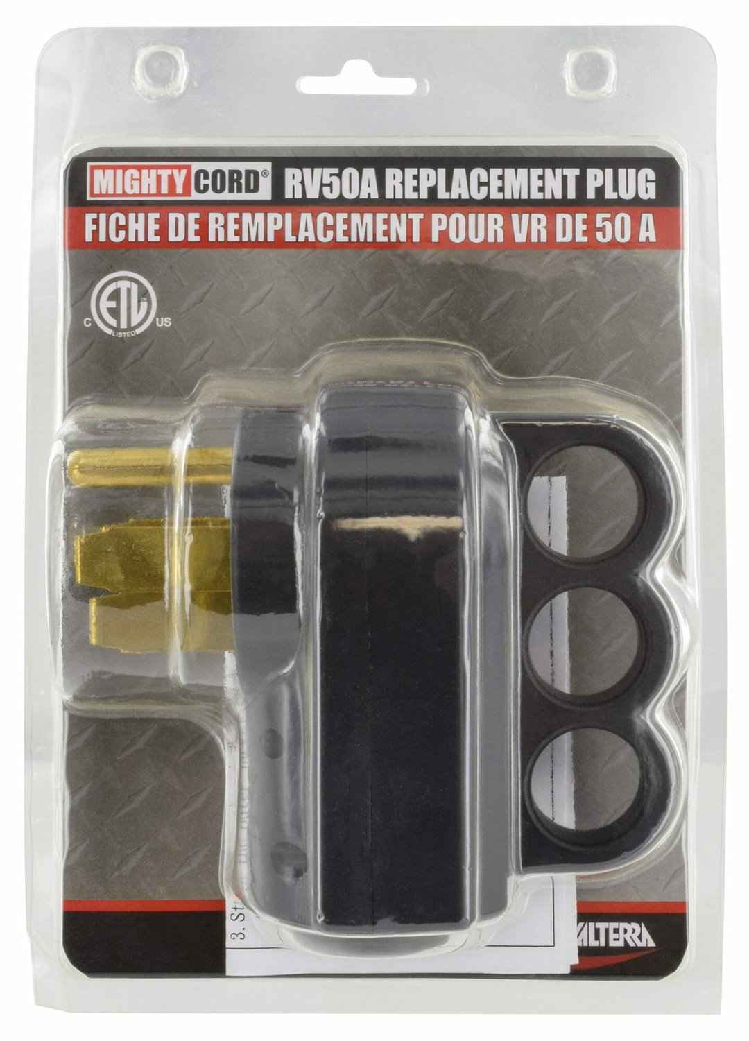 Valterra A10-P50VP 50A RV Cord-End Male Plug with Handle