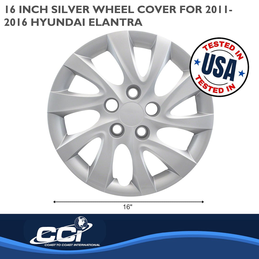 Coast To Coast 50116S Elantra 16-Inch Silver Covers - image 2